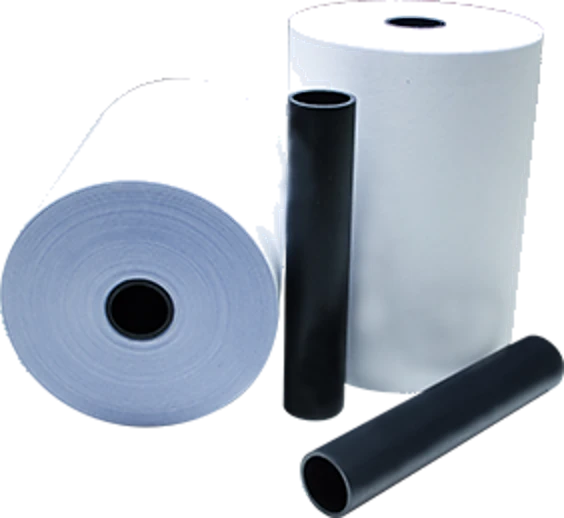 Tubetes plásticos pretos para bobinas térmicas